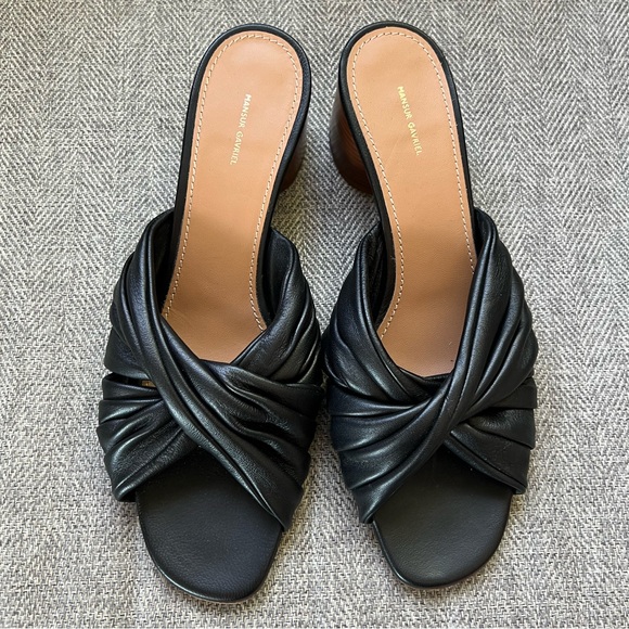 Mansur Gavriel Ruched Open Toe Mule - Picture 2 of 3